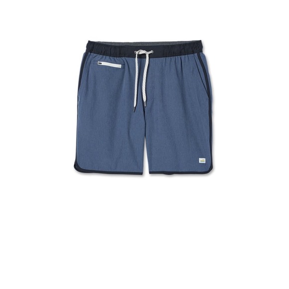 VUORI Banks Azure Performance Shorts Blue Quick Dry 4 Way Stretch Hybrid XS - Picture 4 of 9